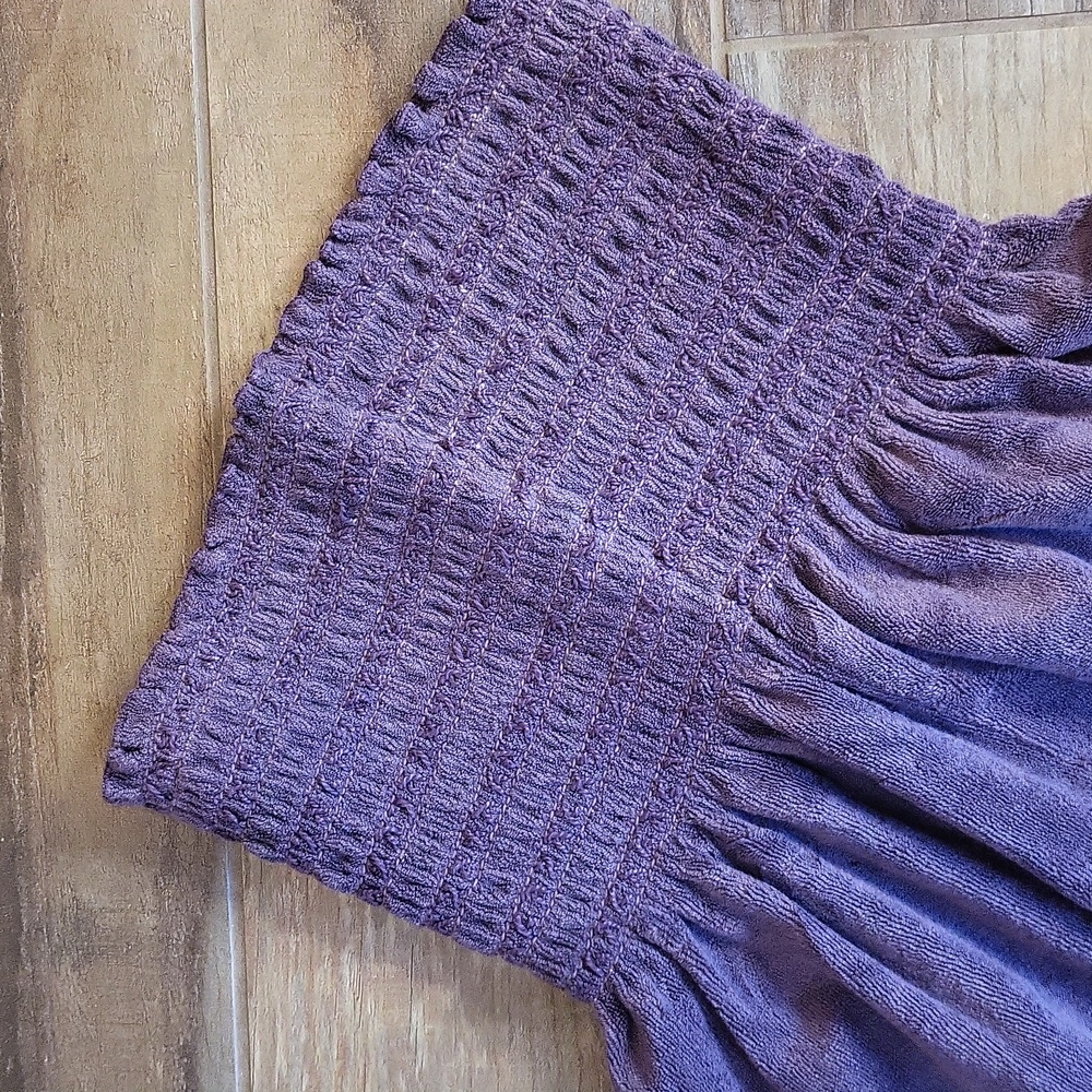 Rare Juicy Couture Purple Terry Cloth Ruffle Hem Pocket Detail Mini Dress, 0 - Picture 13 of 15
